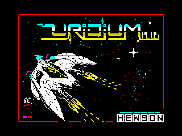 Uridium title screen for ZX Spectrum